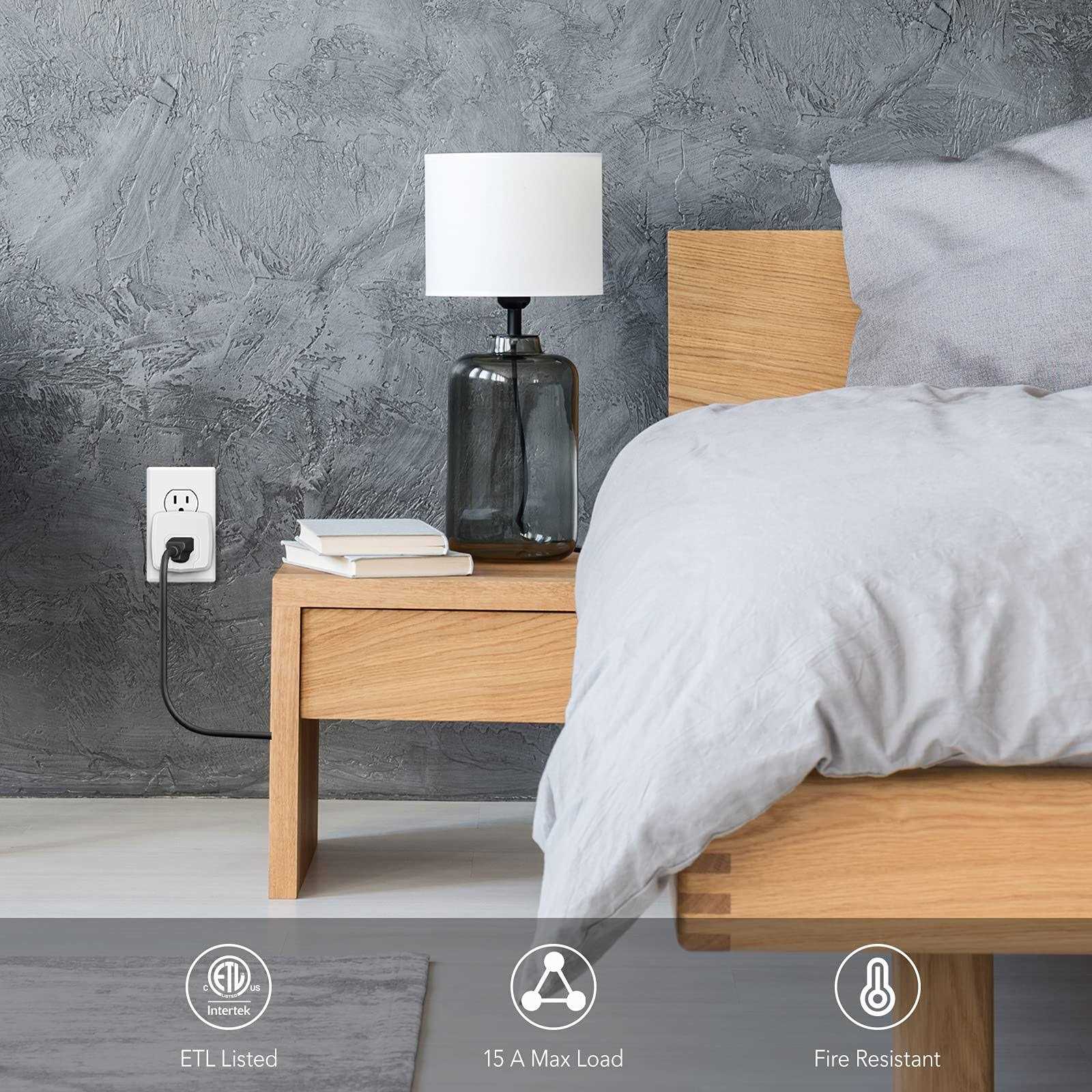 Hbn Smart Plug Mini 15A WiFi Smart Outlet Works with Alexa - Cheap Fitting