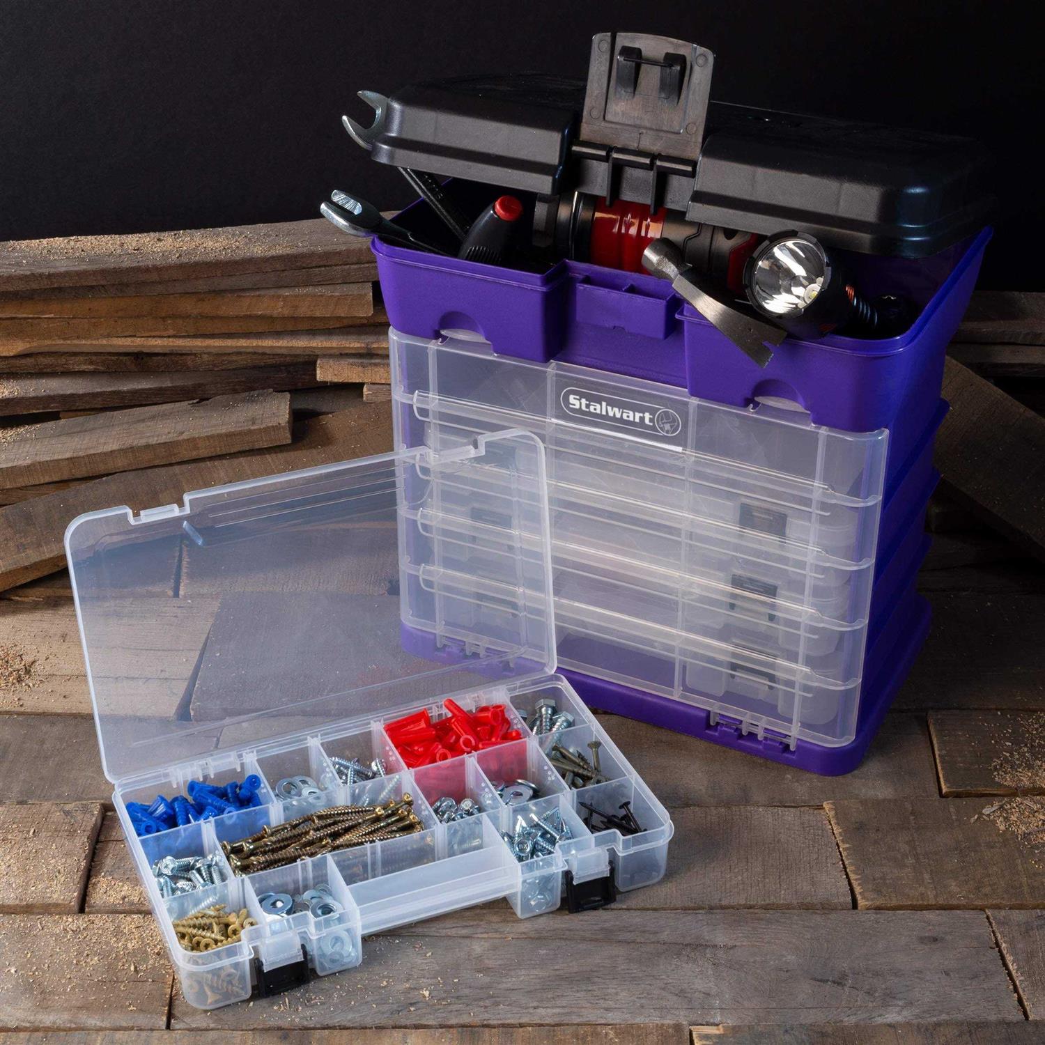 Stalwart Durable Organizer Utility Storage & Tool Box - Cheap Fitting