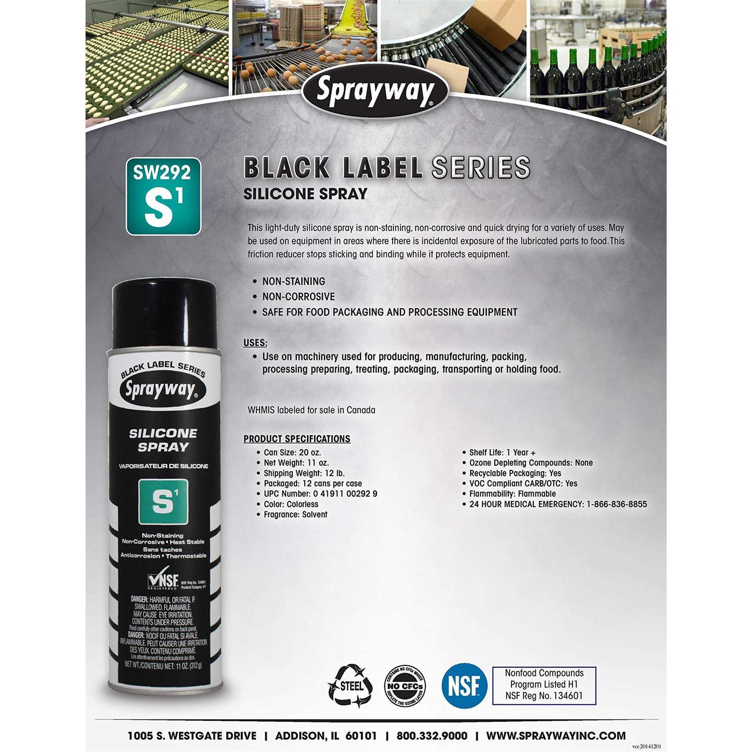 Sprayway Lubricant -5°F Silicone SW292 - Cheap Fitting