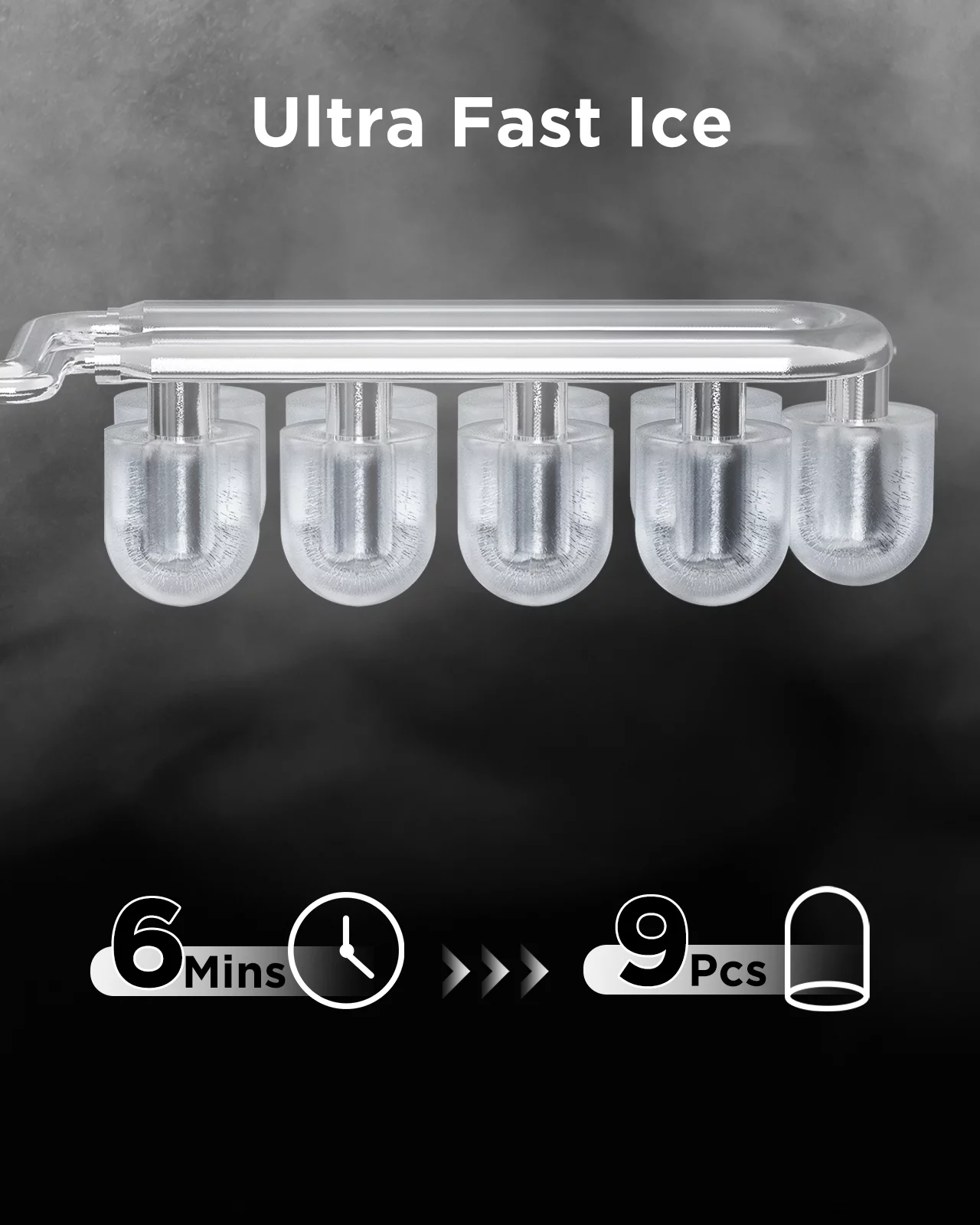 Ice Makers Portable Countertop, 26lbs/24h, 9pcs/6min, w/ 2 Sizes Bullet-Shaped Ice, Self-Cleaning, w/Scoop & Basket for Home, Kitchen, Office, Bar - Cheap Fitting