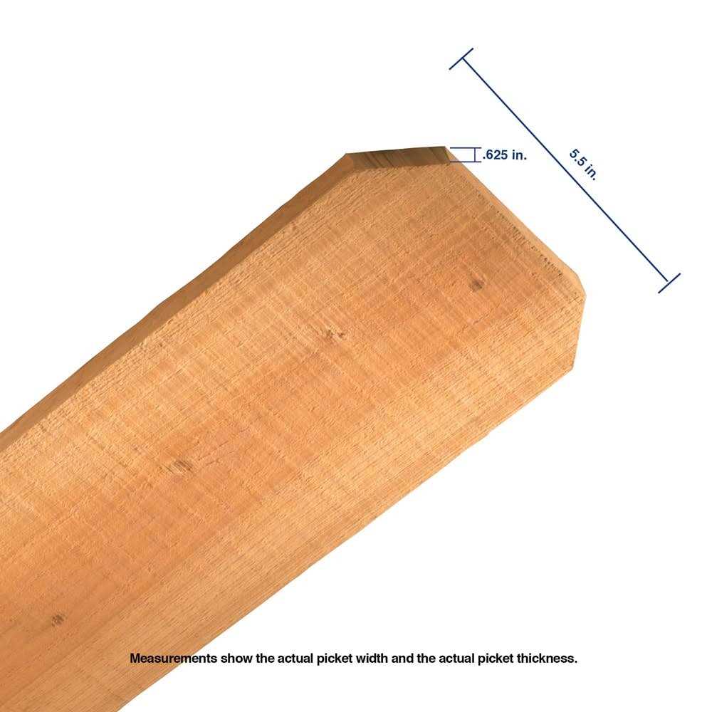 Lowe’s 5/8-in x 5-1/2-in x 6-ft Cedar Dog Ear Fence Picket 74422 - Cheap Fitting
