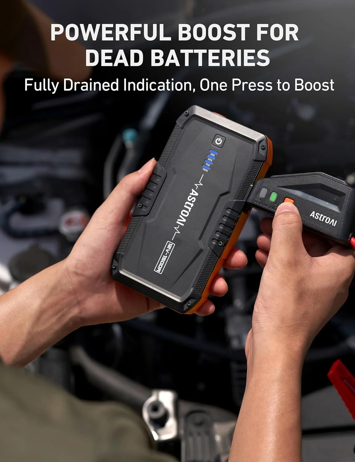 Car Jump Starter, 1500A Battery Jump Starter, Portable Car Charger, 12V Auto Jump Box - Cheap Fitting