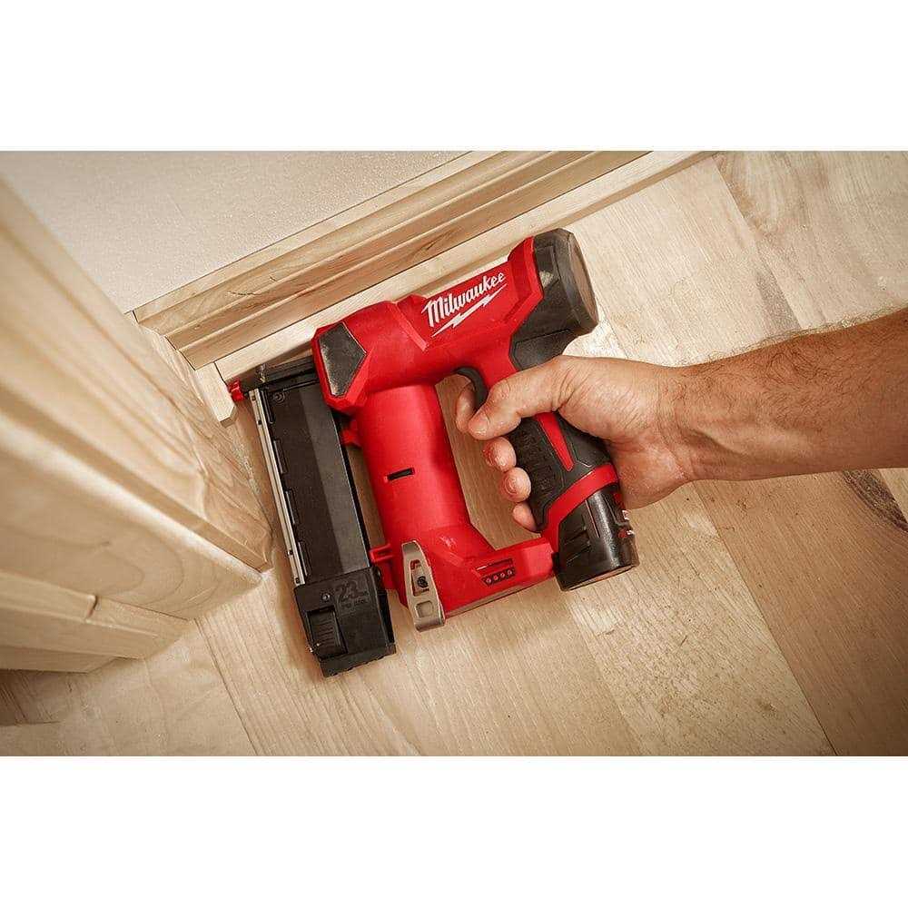 Milwaukee M12 12-Volt 23-Gauge Lithium-Ion Cordless Pin Nailer with M12 M12 Battery Packs - Cheap Fitting