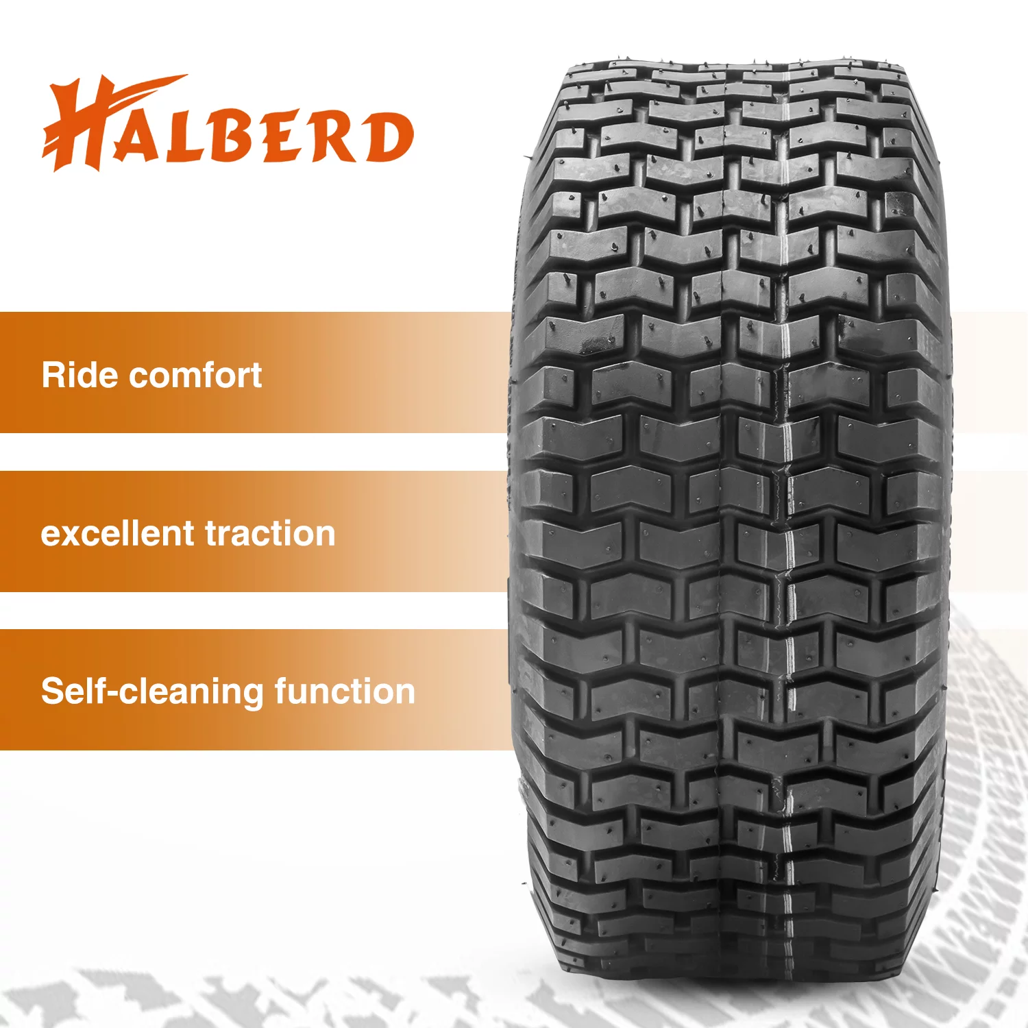 HALBERD 20x8x8 20x8.00-8 Turf Friendly Tire for Lawn & Garden Mower, Great Traction for Garden Tractor - Cheap Fitting
