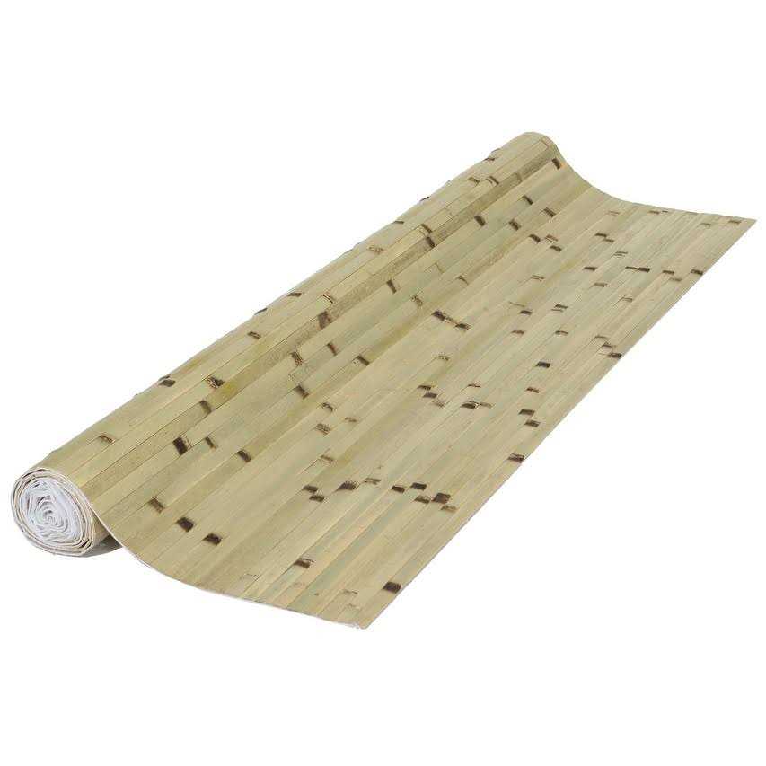 Backyard x-Scapes 4 ft H x 8 ft L Bamboo Wall Panel Ebony - Cheap Fitting