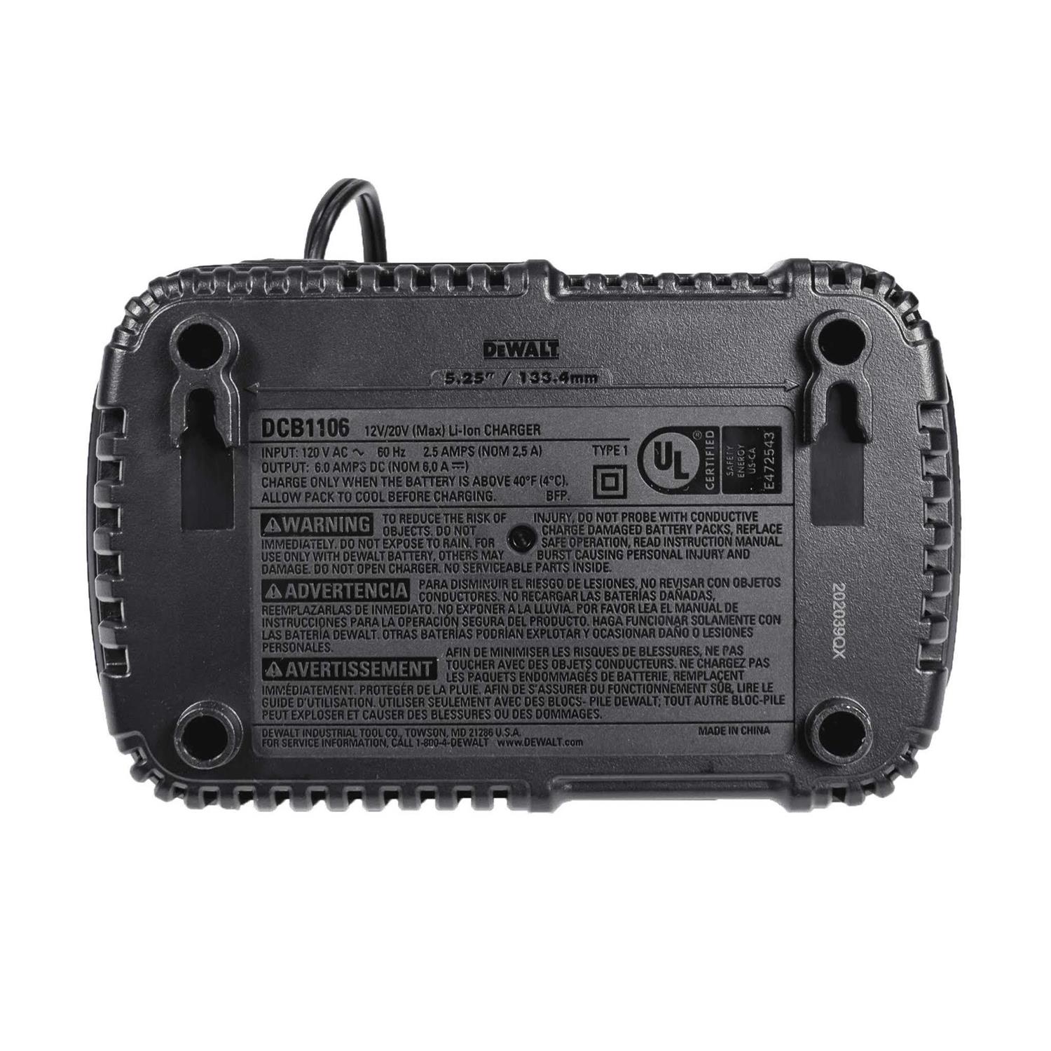 Dewalt DCB1106 Battery Charger - Cheap Fitting