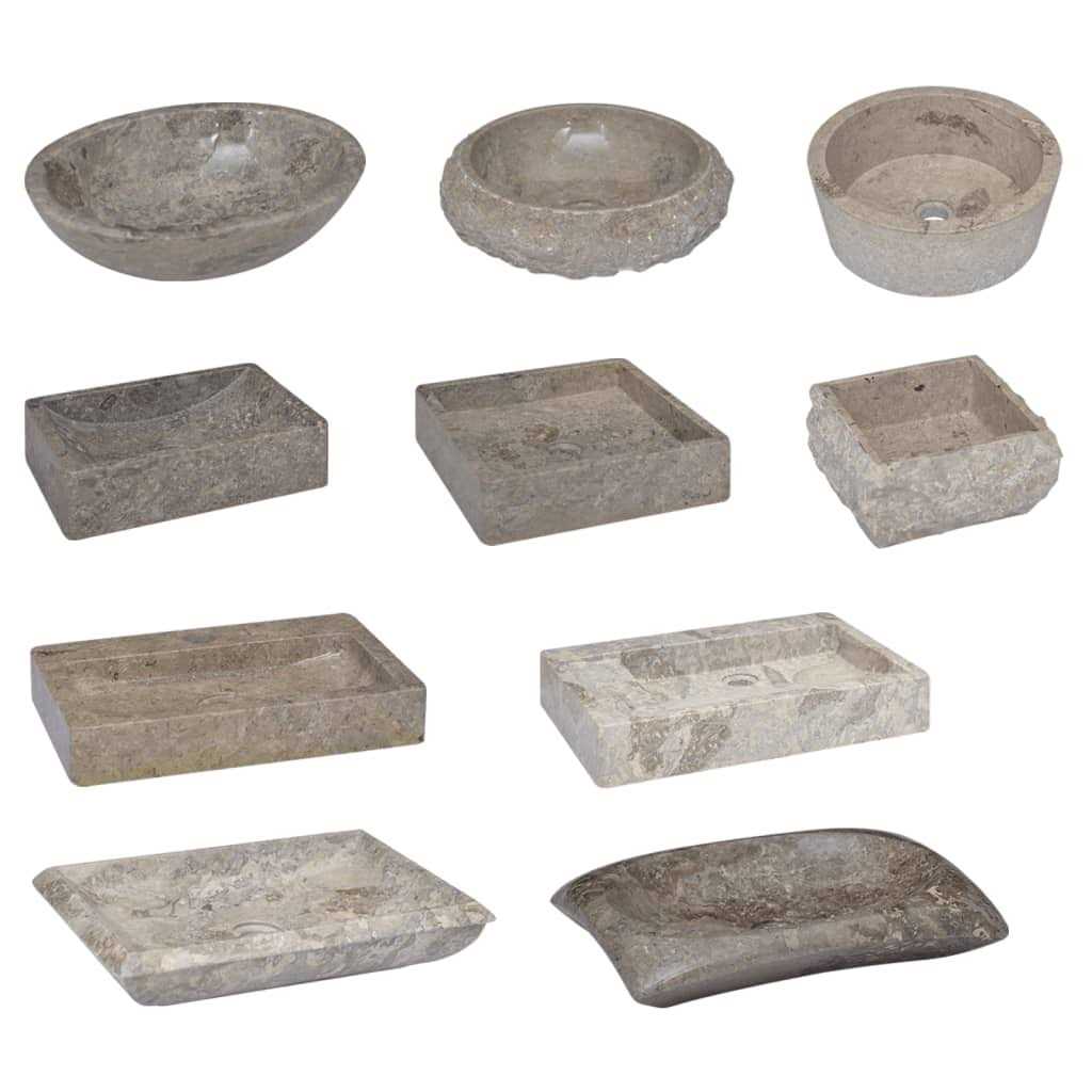 vidaXL Sink 11.8×11.8×5.1 Marble - Cheap Fitting
