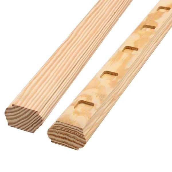 ProWood 6 ft. Southern Yellow Pine Routed Stair Rail Kit with SE Spindles - Cheap Fitting