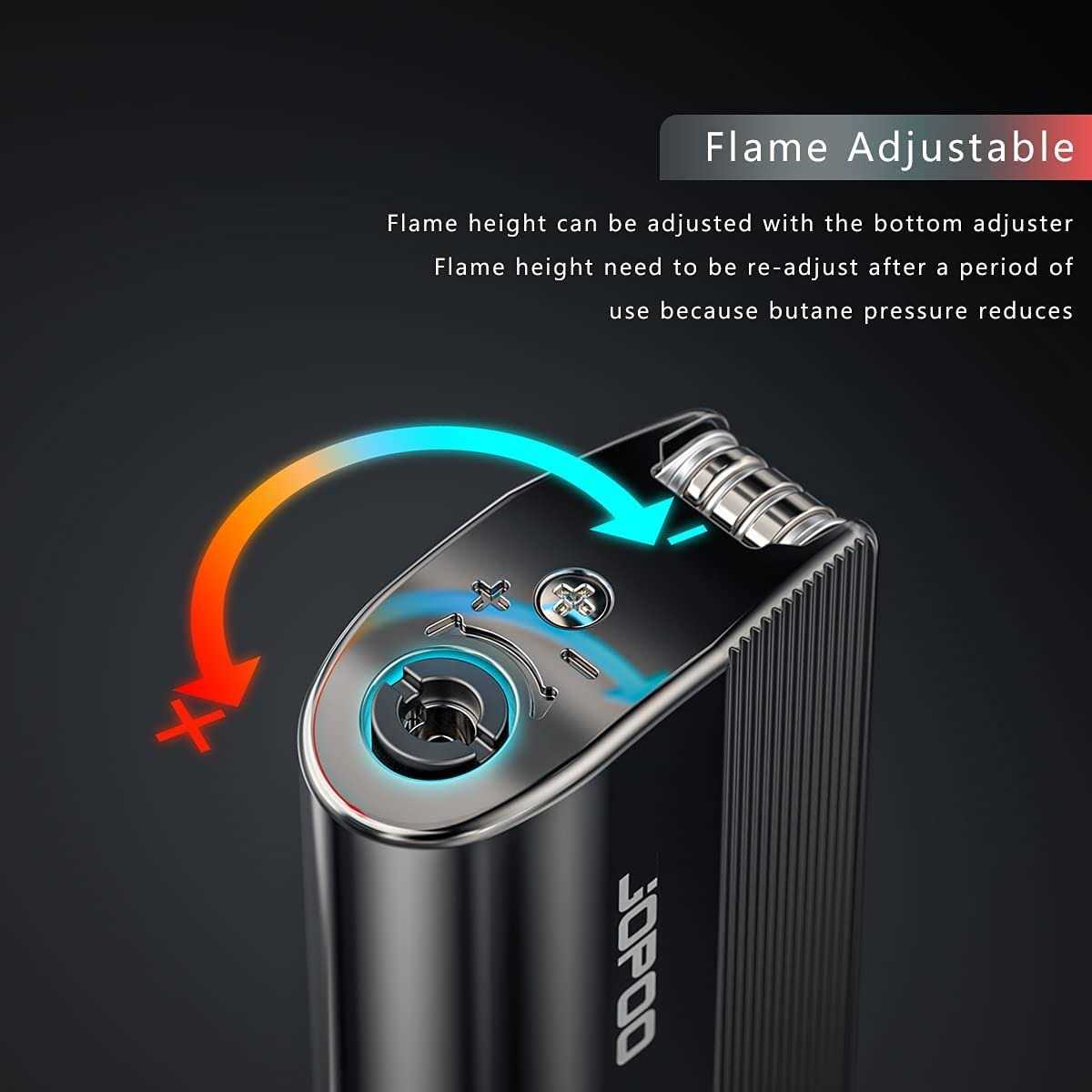 Jopoo Pipe Lighter Gas Butane Refillable Soft Flame With Pipe Cleaner Tools - Cheap Fitting