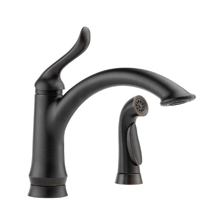 Delta Linden Single Handle Kitchen Faucet with Spray 4453 - Cheap Fitting