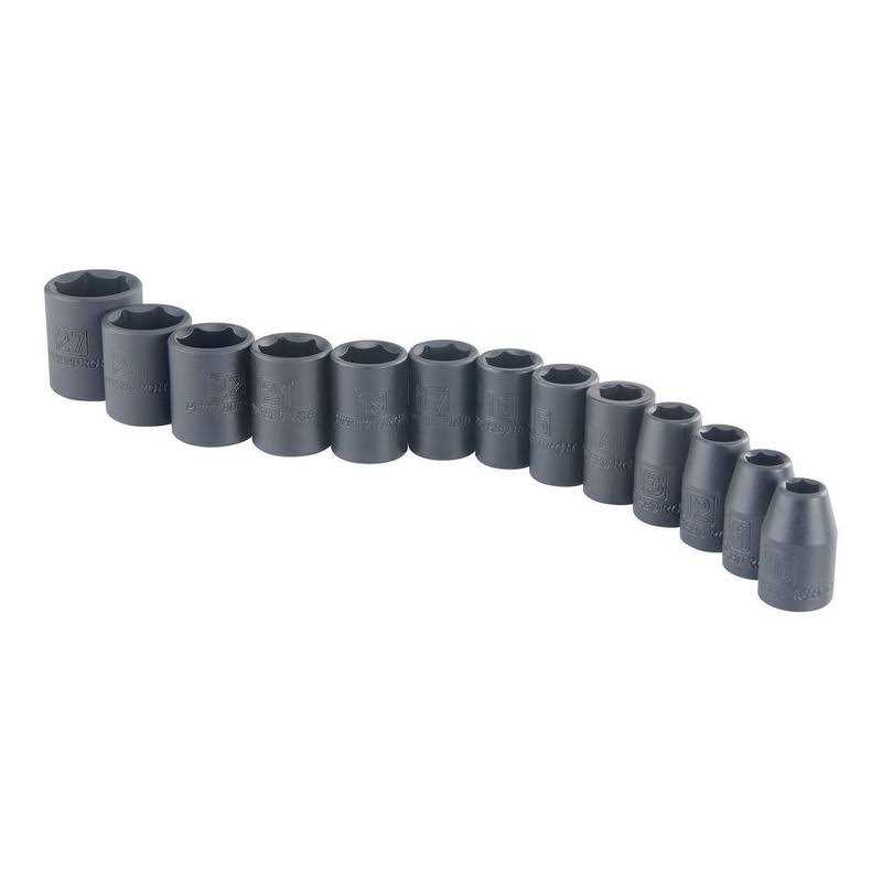 Pittsburgh 1/2 in. Drive Metric Impact Socket Set - Cheap Fitting