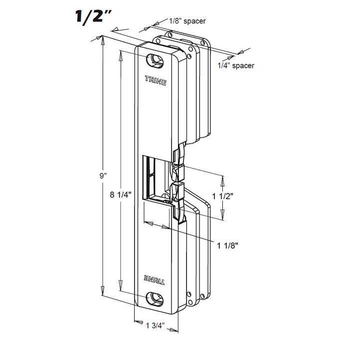 Trine 4850 One Box Solution Surface Mount Electric Strike Satin Stainless Steel 4850-32D - Cheap Fitting