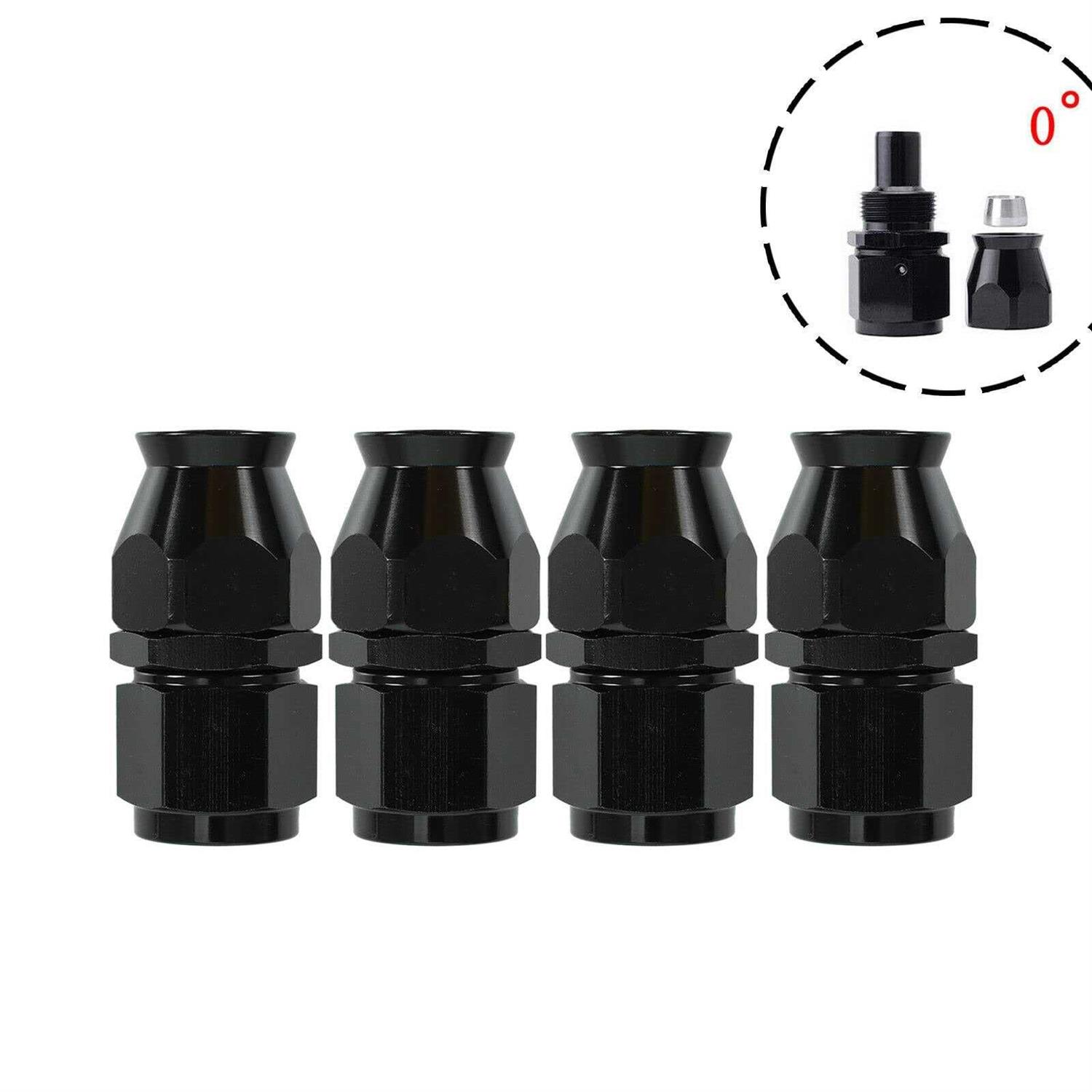 8AN 20FT PTFE Fuel Line Hose Kit,E85 Stainless Steel Nylon Braided Fuel Hose 20FT with 10PCS Swivel Fuel Hose Fitting Adapter Kit - Cheap Fitting