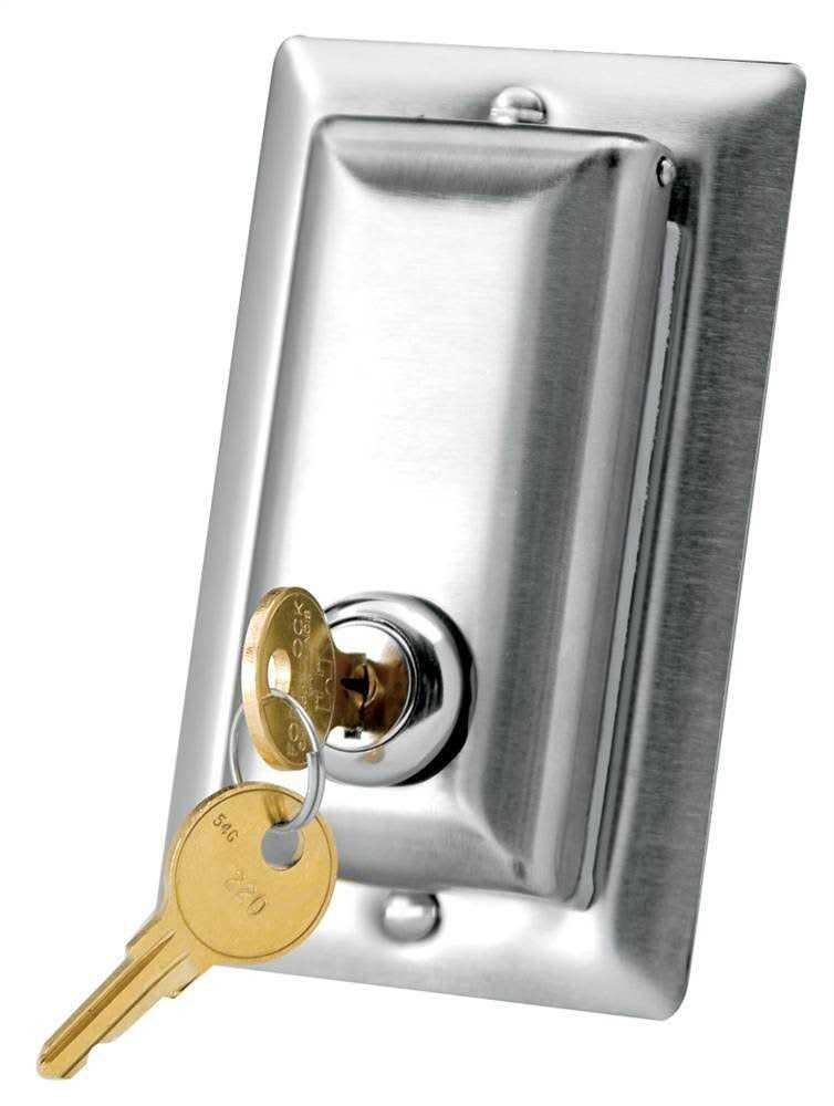 Da-Lite Locking Switch Cover Plate 98837 - Cheap Fitting