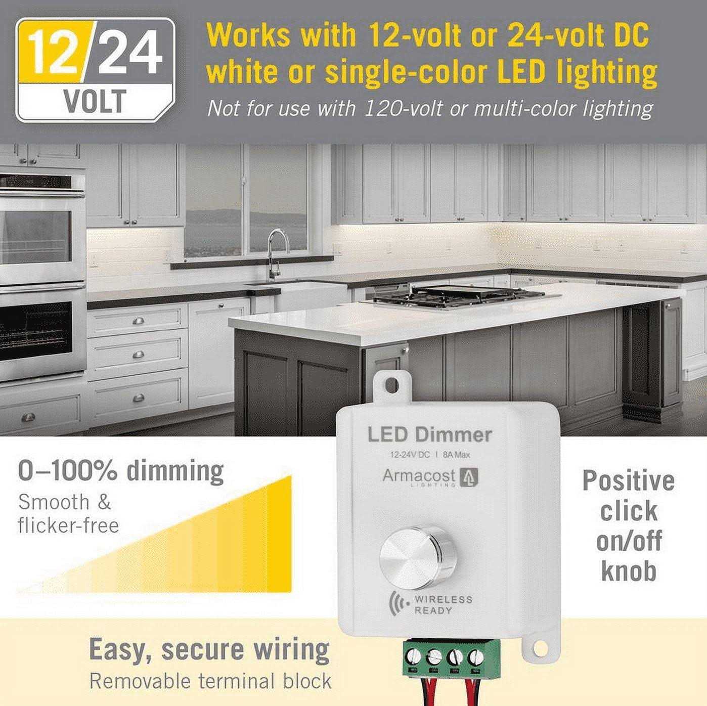 Armacost Lighting Rotary Knob LED Dimmer - Cheap Fitting