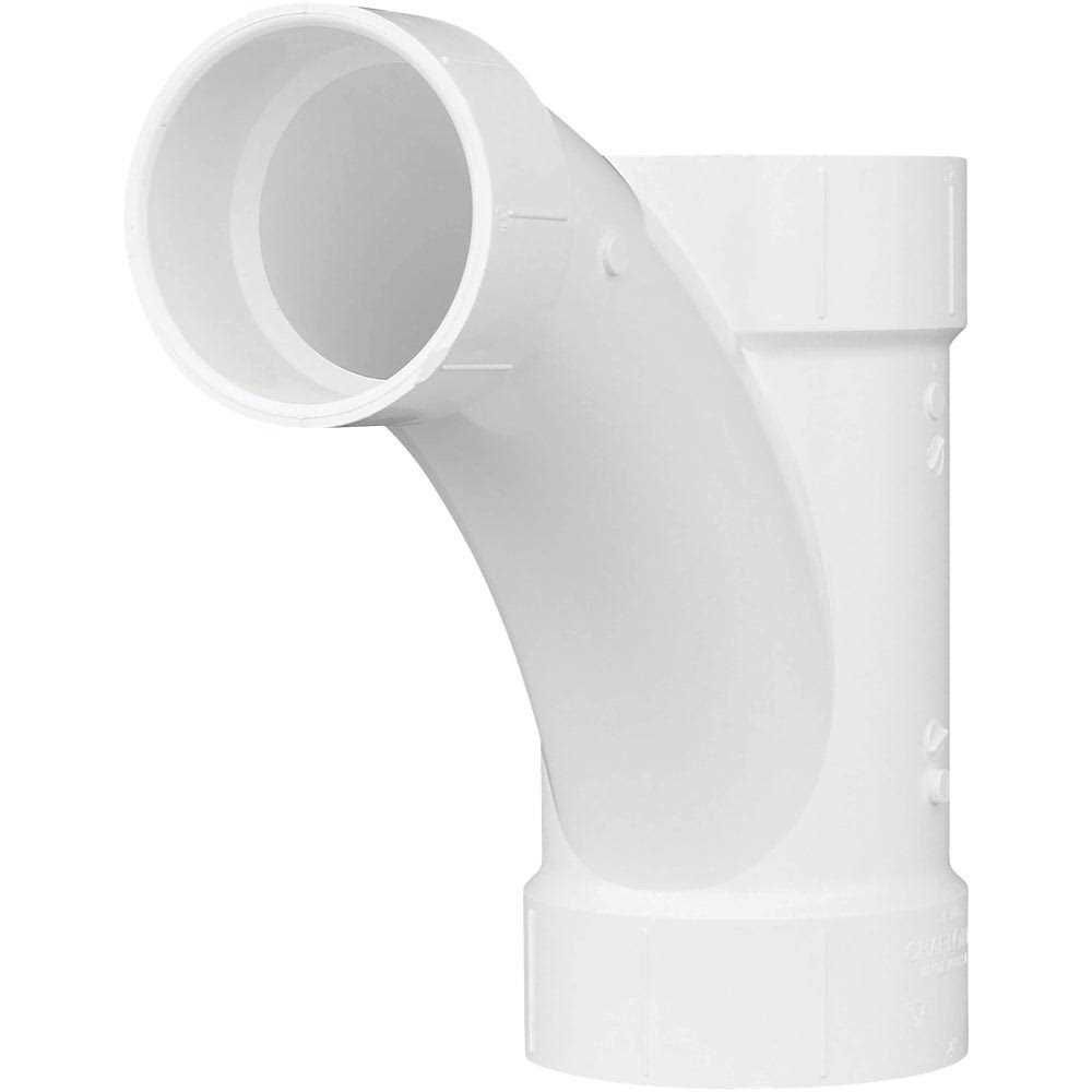 Charlotte Pipe 2-in PVC DWV Double Sanitary Tee - Cheap Fitting