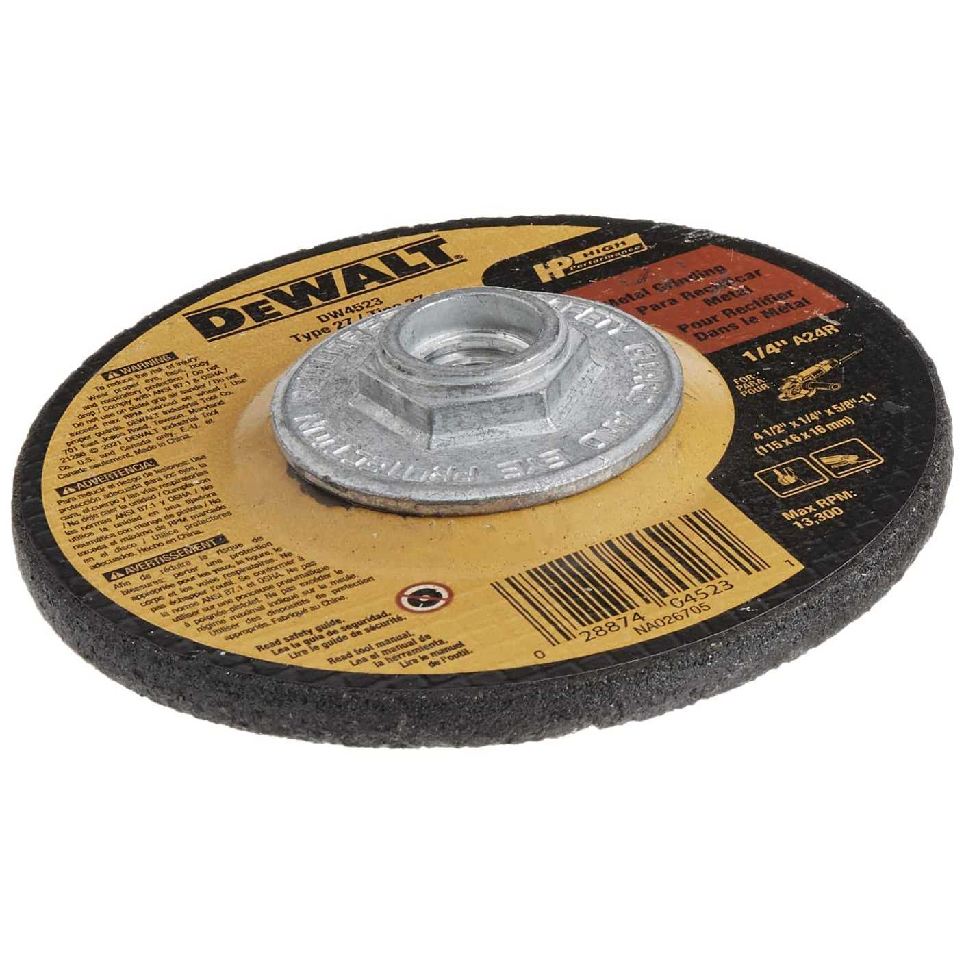 Dewalt Metal Grinding Wheel DW4523 - Cheap Fitting