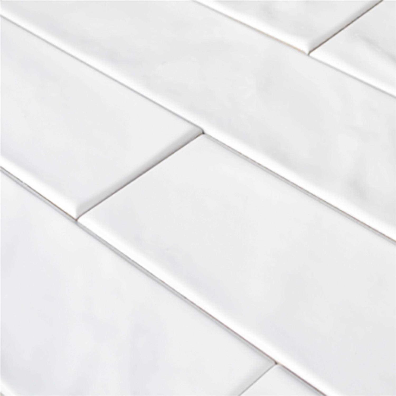 Qube Tiles Arte 3 x 12 Zellige Look Glossy Wall Tile - Cheap Fitting