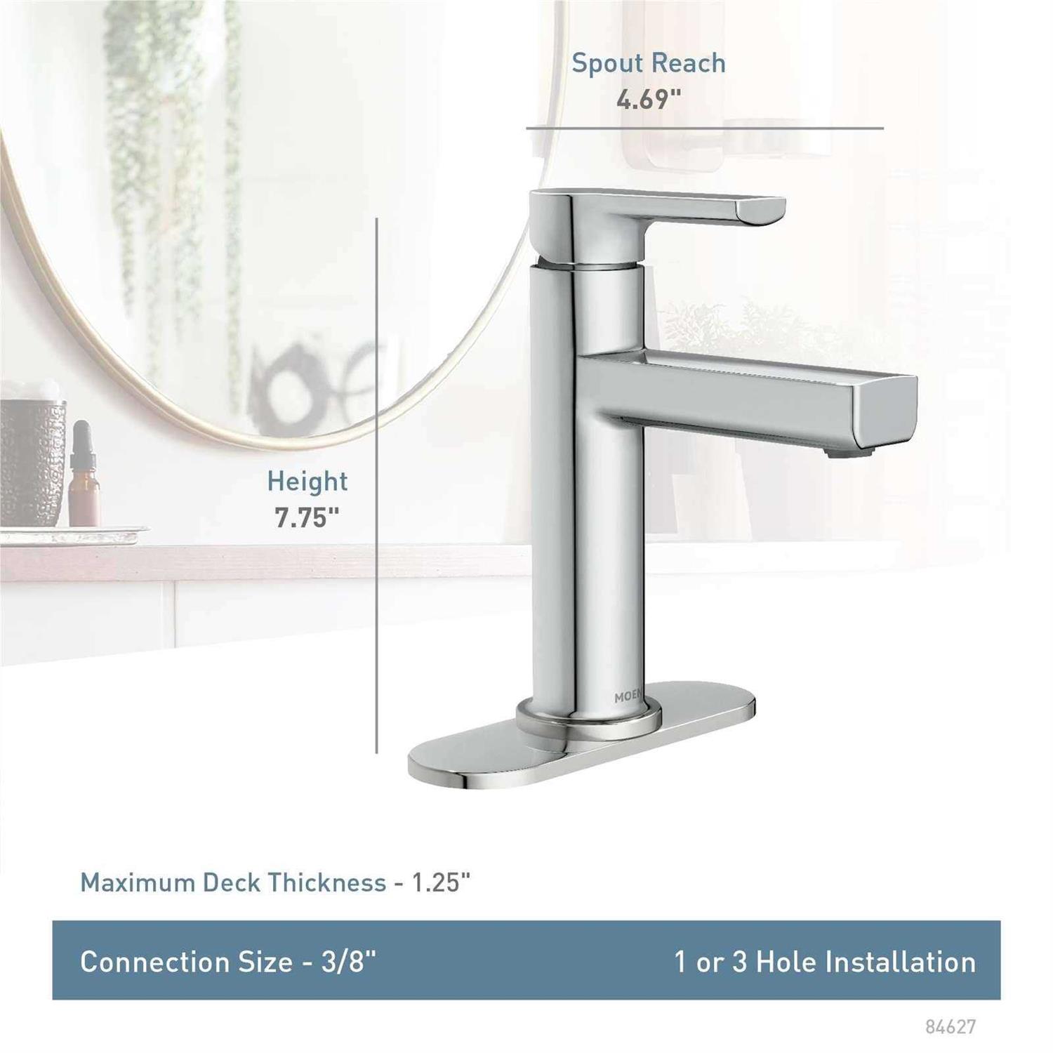 Moen Rinza 1-Handle Centerset Bathroom Faucet - Cheap Fitting