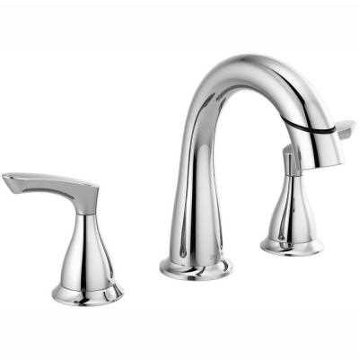 Delta Broadmoor 8 in. Widespread 2-Handle Bathroom Faucet with Pull-Down Spout in Chrome, Grey - Cheap Fitting