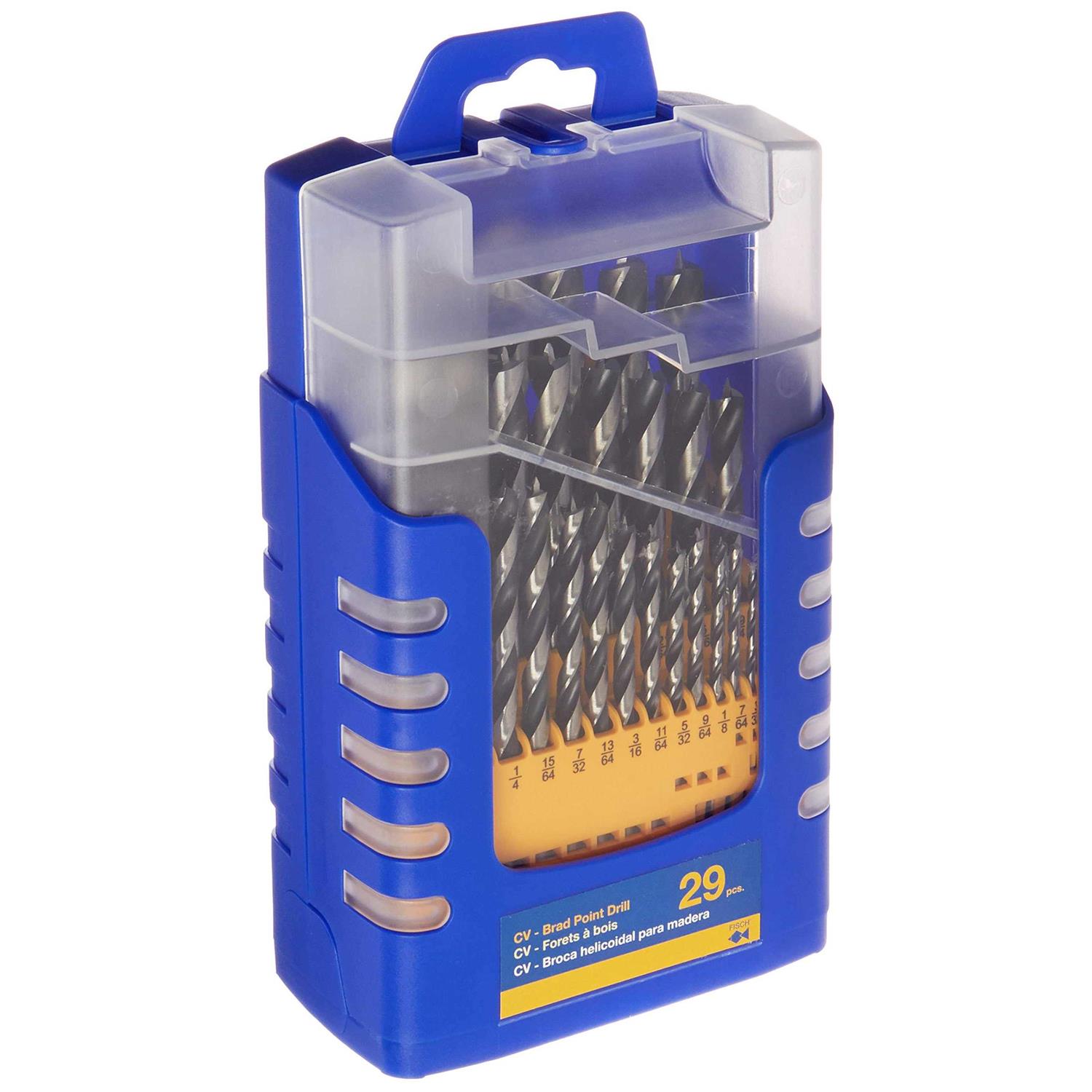 Fisch 29-pc Chrome Vanadium Brad Point Drill Bit Set - Cheap Fitting