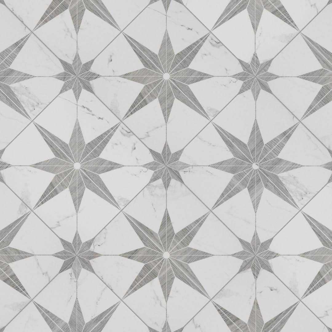 Merola Tile Llama Stella Loire 9-3/4 in. x 9-3/4 in. Porcelain Floor and Wall Tile - Cheap Fitting