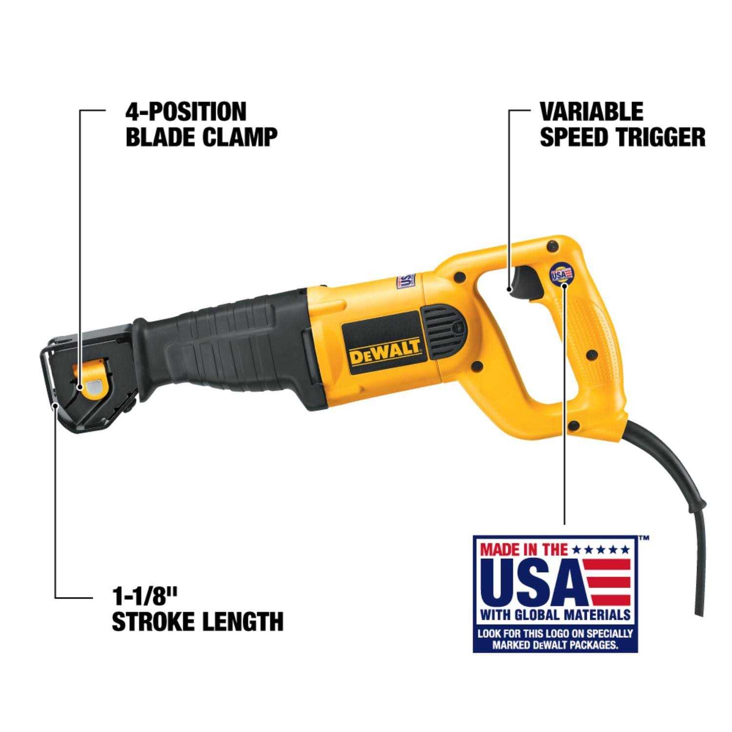 Dewalt 10 Amp Reciprocating Saw - Cheap Fitting