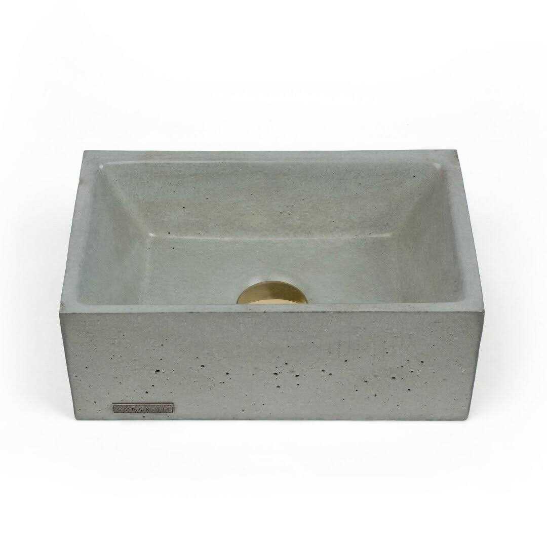 Concretti Designs Houston Handmade Concrete Vessel Sink - Cheap Fitting