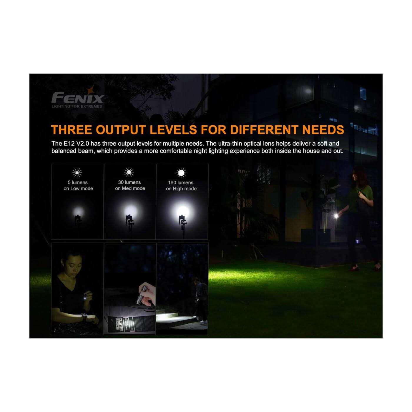 Fenix E12 V2.0 Flashlight - Cheap Fitting