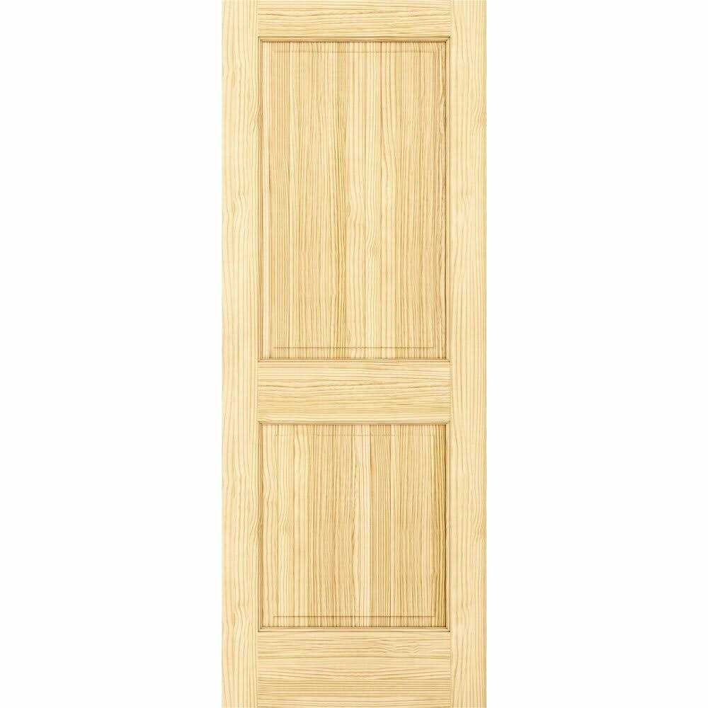 Frameport Paneled Solid Manufactured Wood Unfinished Colonial Slab Standard Door - Cheap Fitting