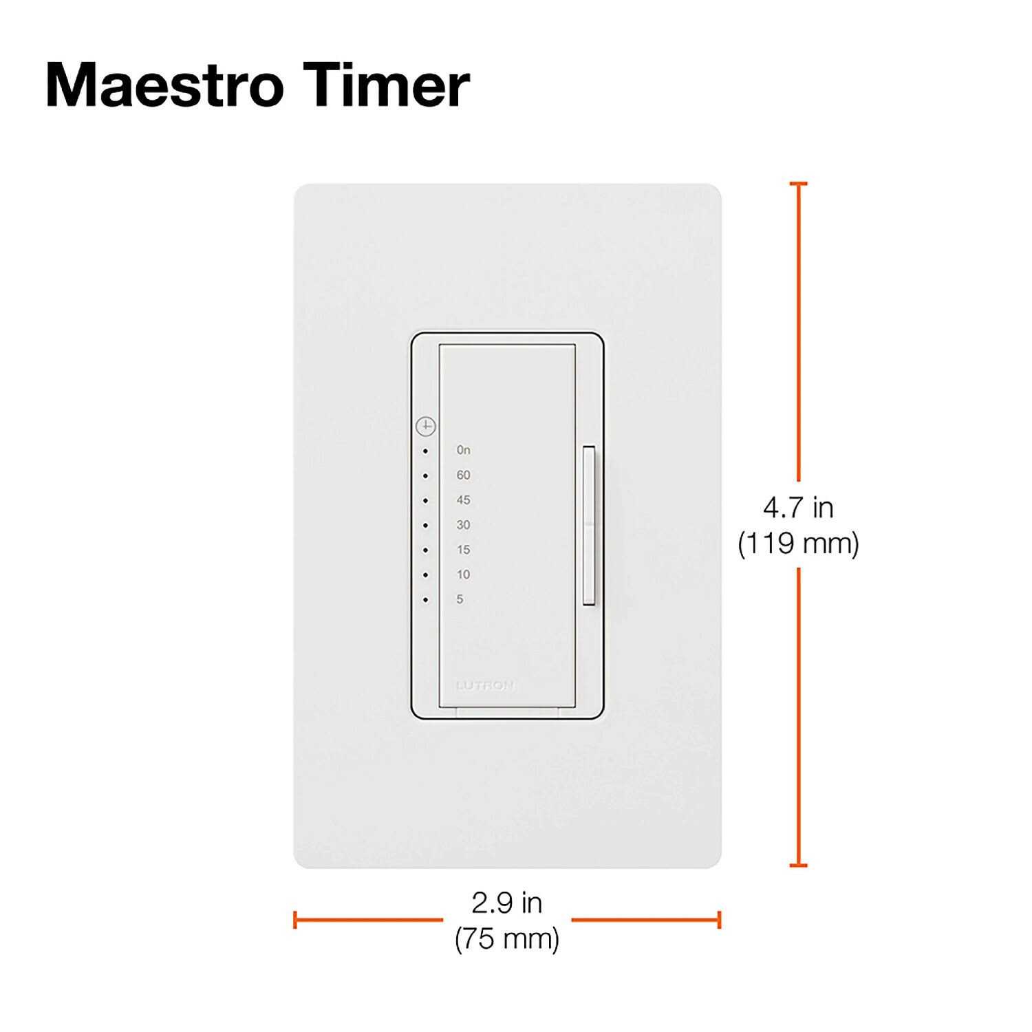 Lutron MA-T51MN-WH Maestro Countdown Timer - Cheap Fitting
