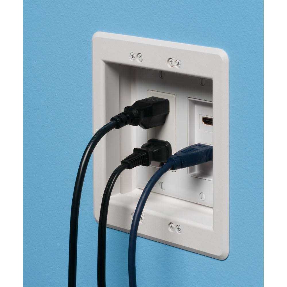 Arlington TVBU505 2-Gang Recessed TV Box for Power and Low Voltage - Cheap Fitting