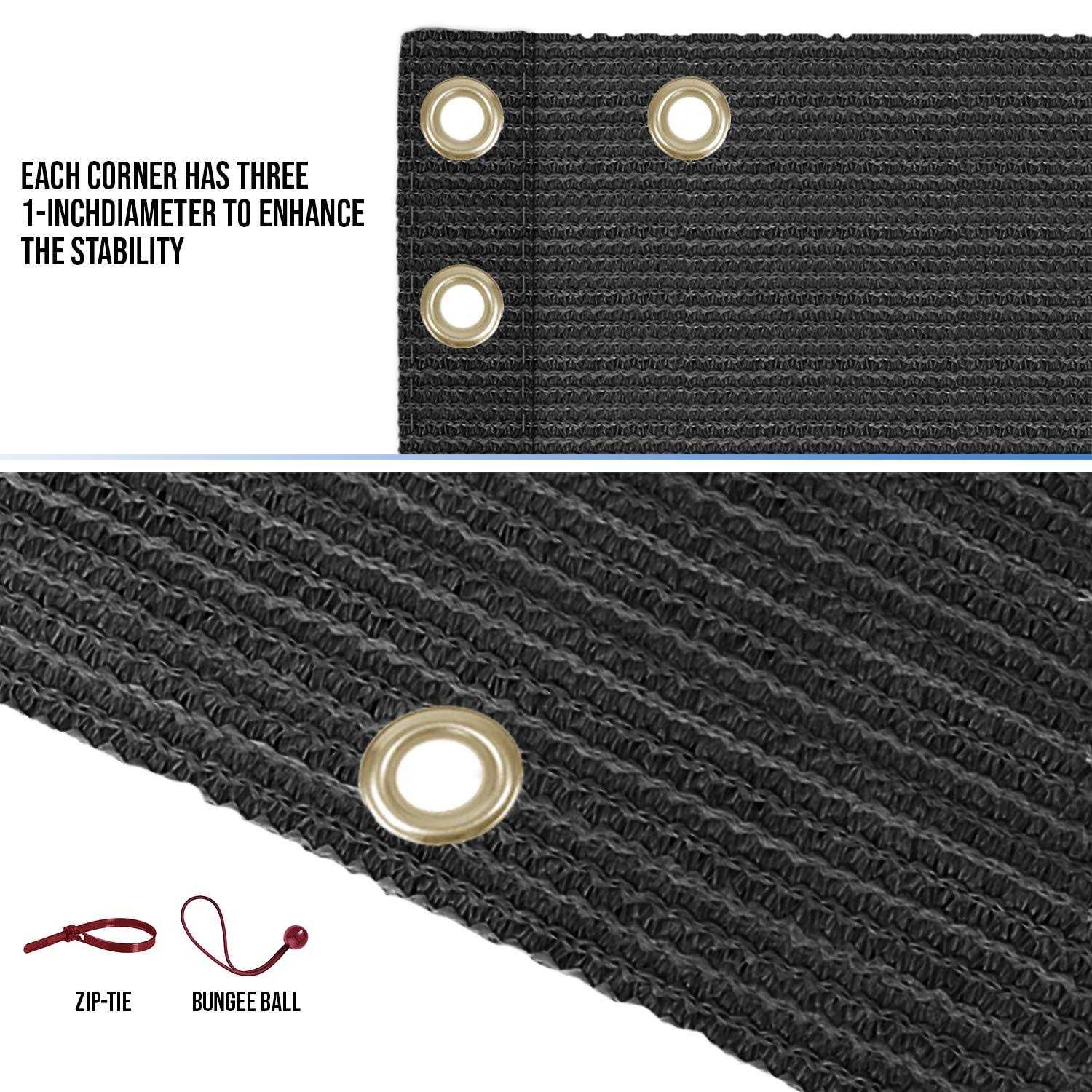 E&K Sunrise 3′ x Balcony Privacy Fence Screen Cover with Zip Ties Outdoor Screen Fence UV Protection for Deck Patio Backyard Apartment Pool - Cheap Fitting