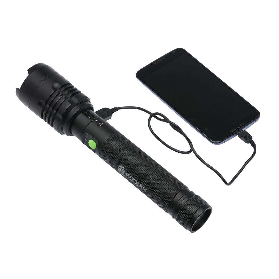 Kodiak Kiran Rechargeable 10000 Lumen Tactical Flashlight - Cheap Fitting