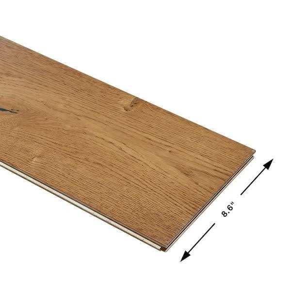 Malibu Wide Plank French Oak 1/2 in. T x 7.5 in. W Water Resistant Wirebrushed Engineered Hardwood Flooring - Cheap Fitting