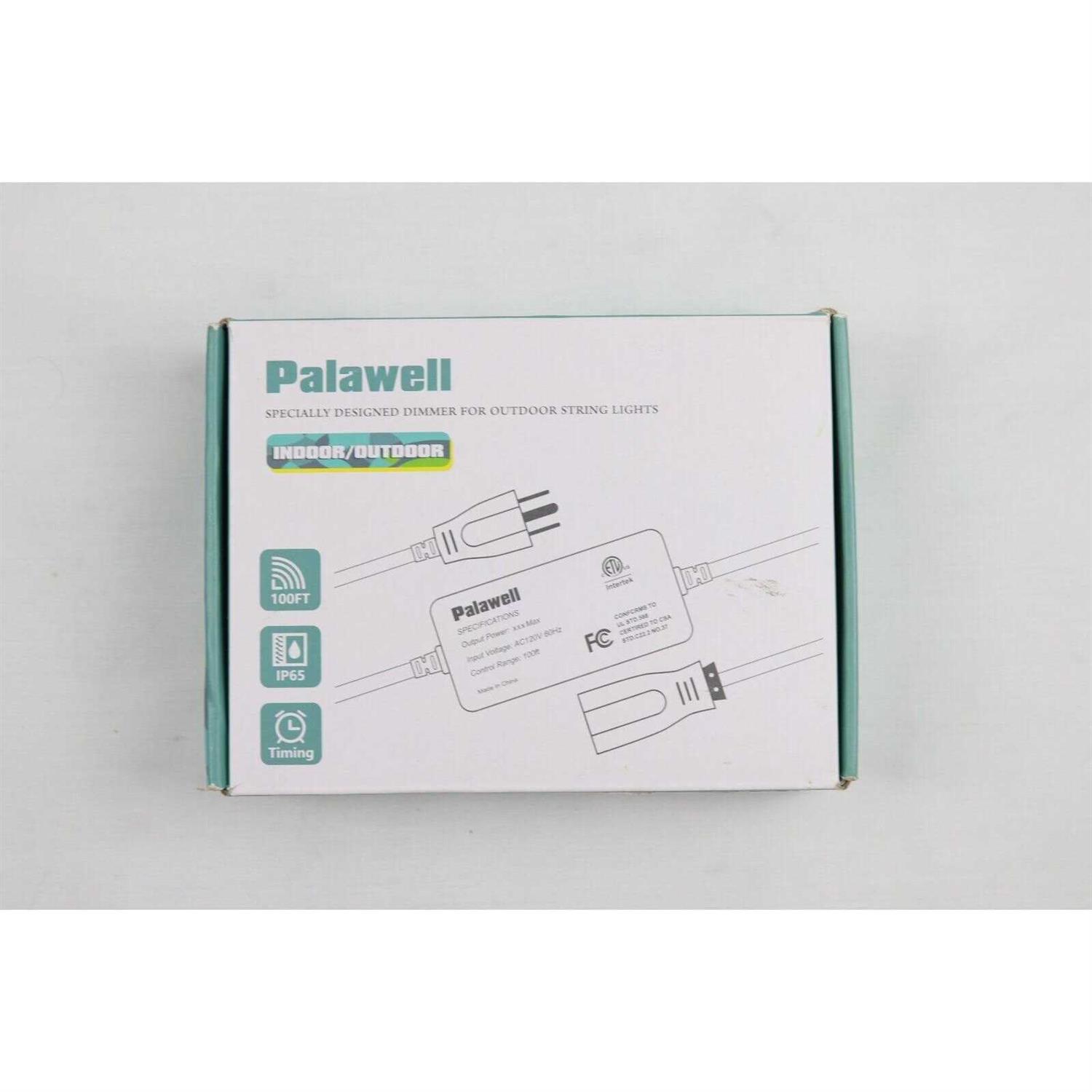Palawell Outdoor Dimmer for String Lights 600W Outdoor Dimmer 100FT Remote Control Dimmer - Cheap Fitting