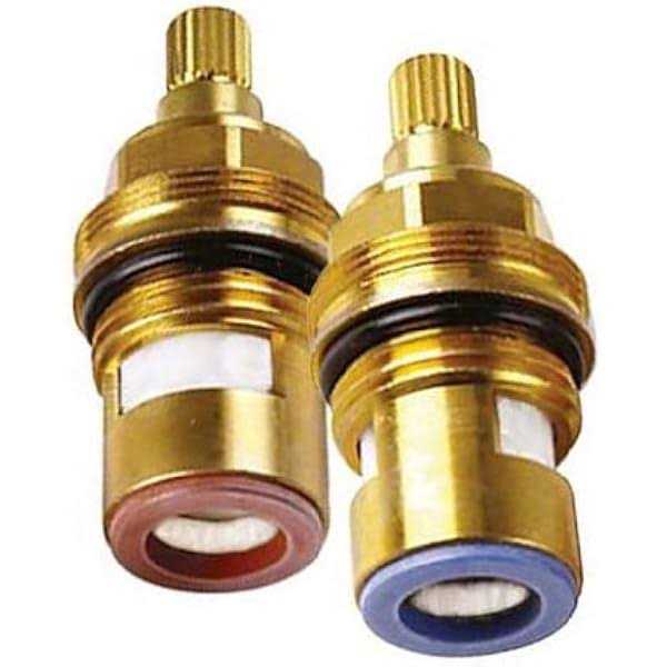 Replacement Brass ceramic cartridge faucet valves Quarter turn insert gland FITS FRANKE 18 spline - Cheap Fitting