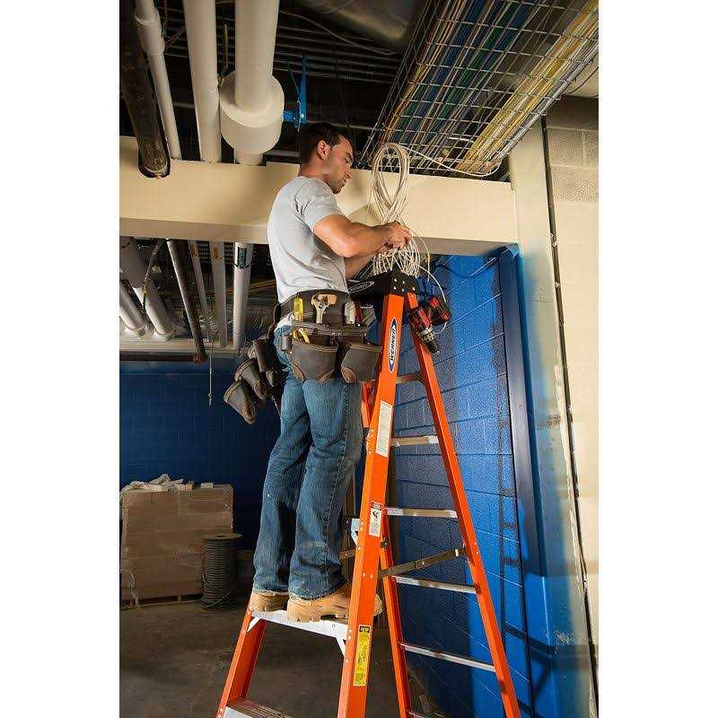 Werner 4 ft. Fiberglass Step Ladder with 300 lb. Load Capacity Type iA Duty Rating NXT1A04 - Cheap Fitting