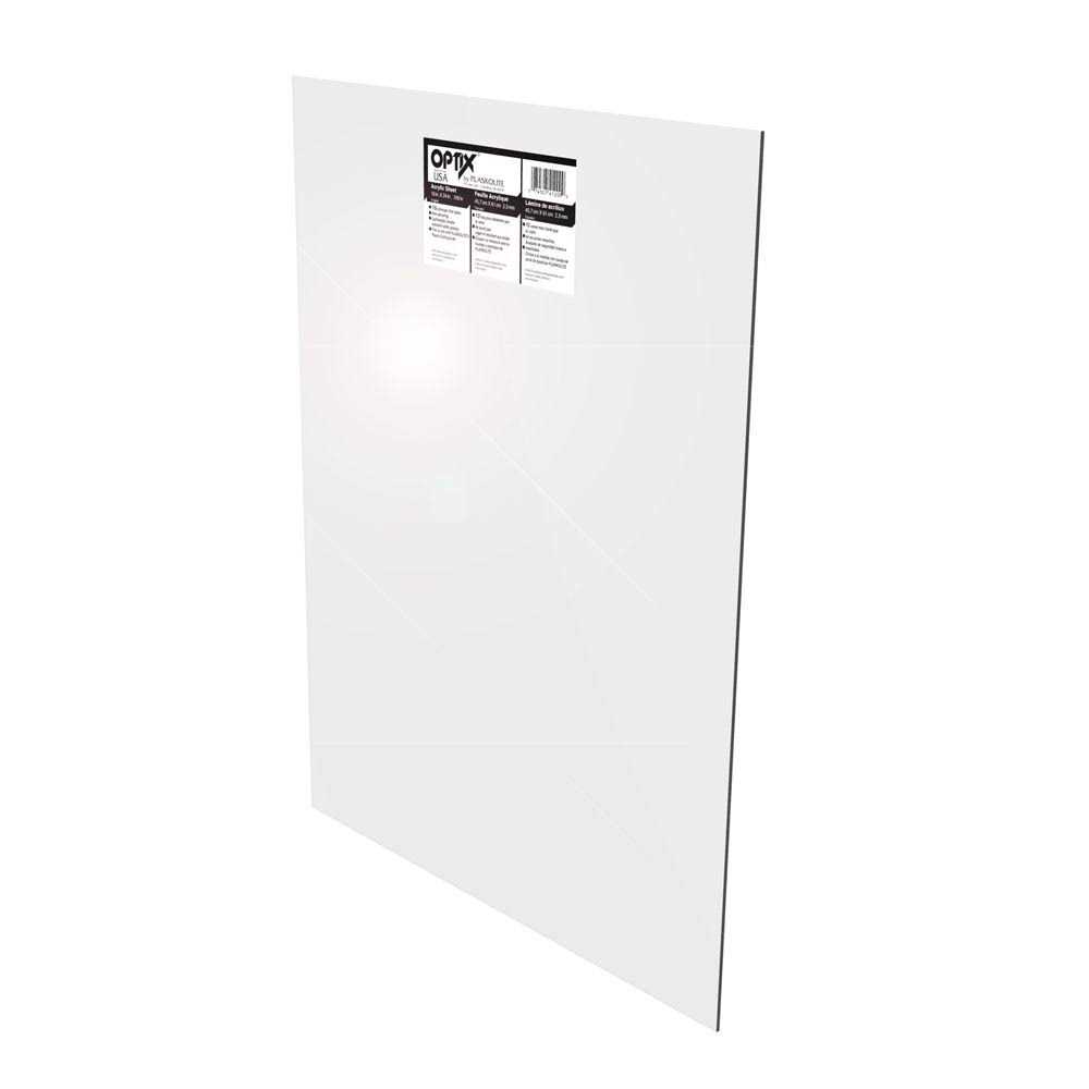 Plaskolite .220 in. x 18 in. x 24 in. Clear Acrylic Sheet - Cheap Fitting