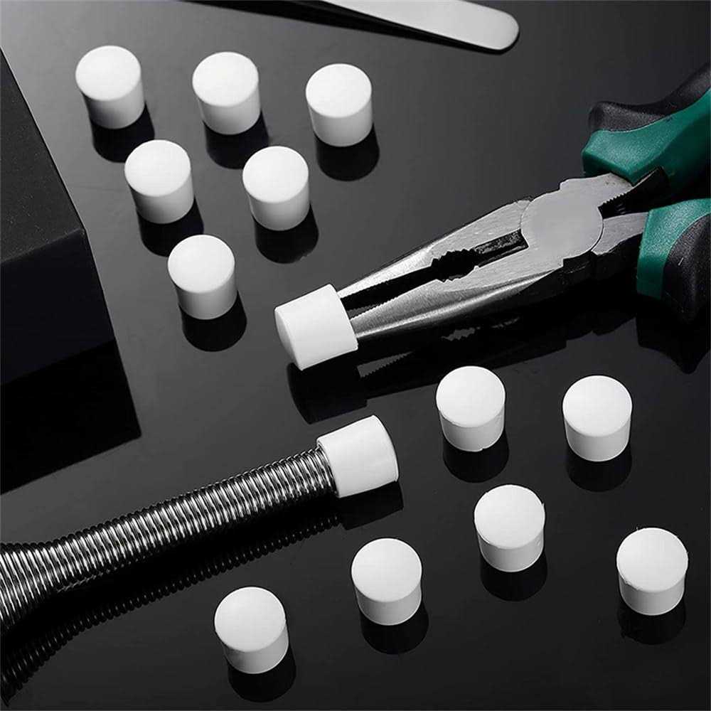 24 Pcs Premium Rubber Door Stop Stud Replacement Tips – Doorstopper Bumpers - Cheap Fitting