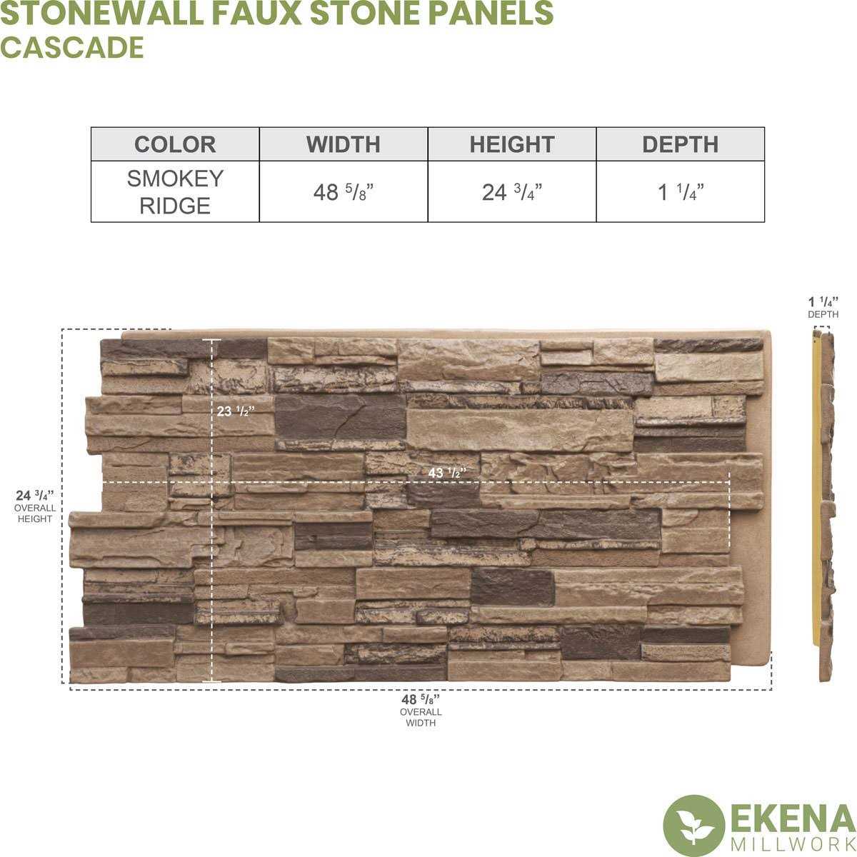 Stonewall Cascade Stacked Stone Faux - Cheap Fitting