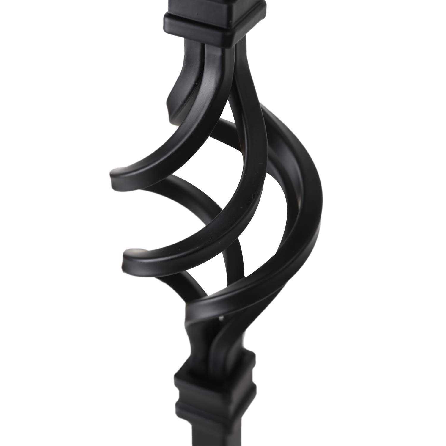 S08 Wrought Iron Balusters – Set Deck Balusters Decorative Metal Balusters for Decks – Spiral Stair Railing - Cheap Fitting