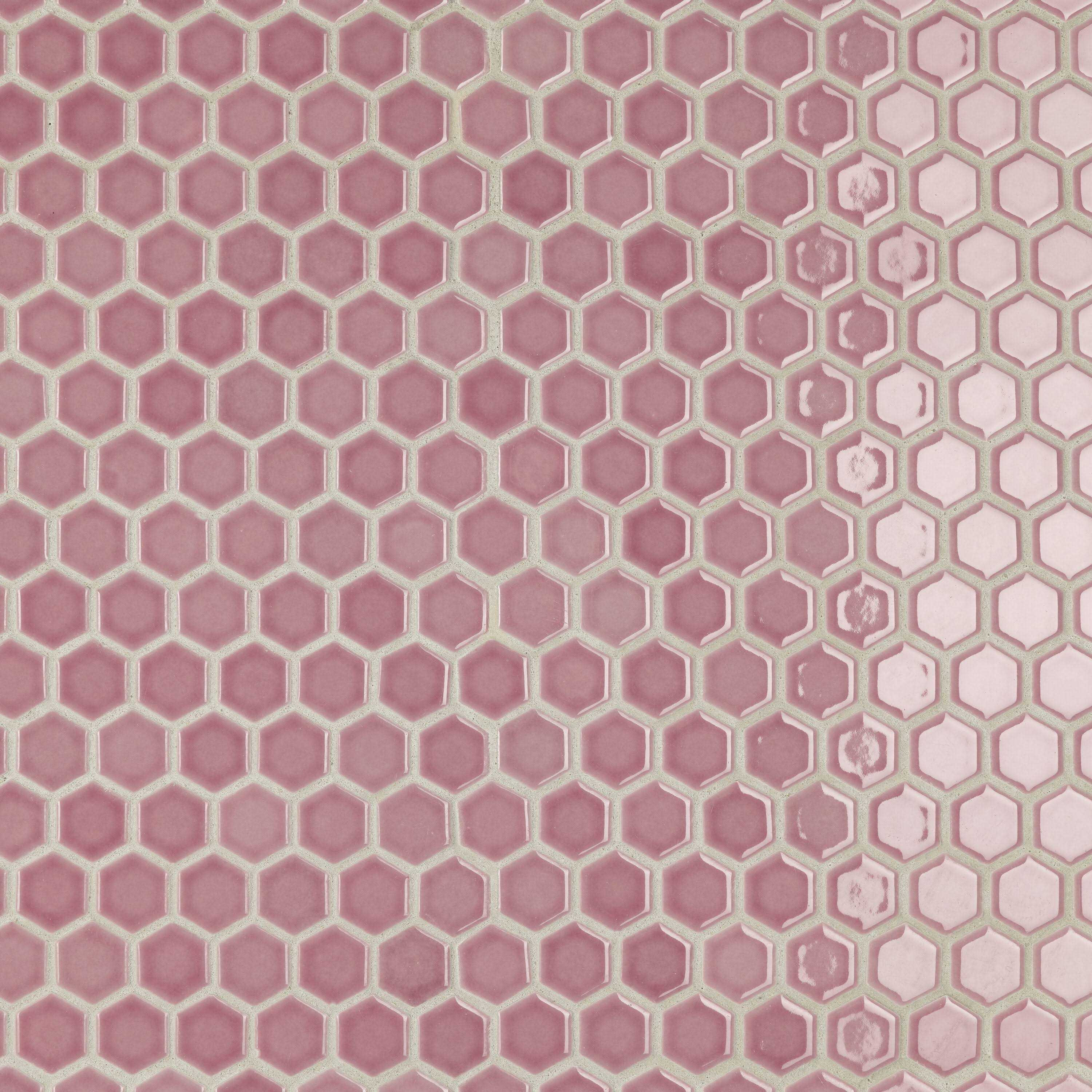 Hex Porcelain Honeycomb Mosaic Wall & Floor Tile Merola Tile - Cheap Fitting