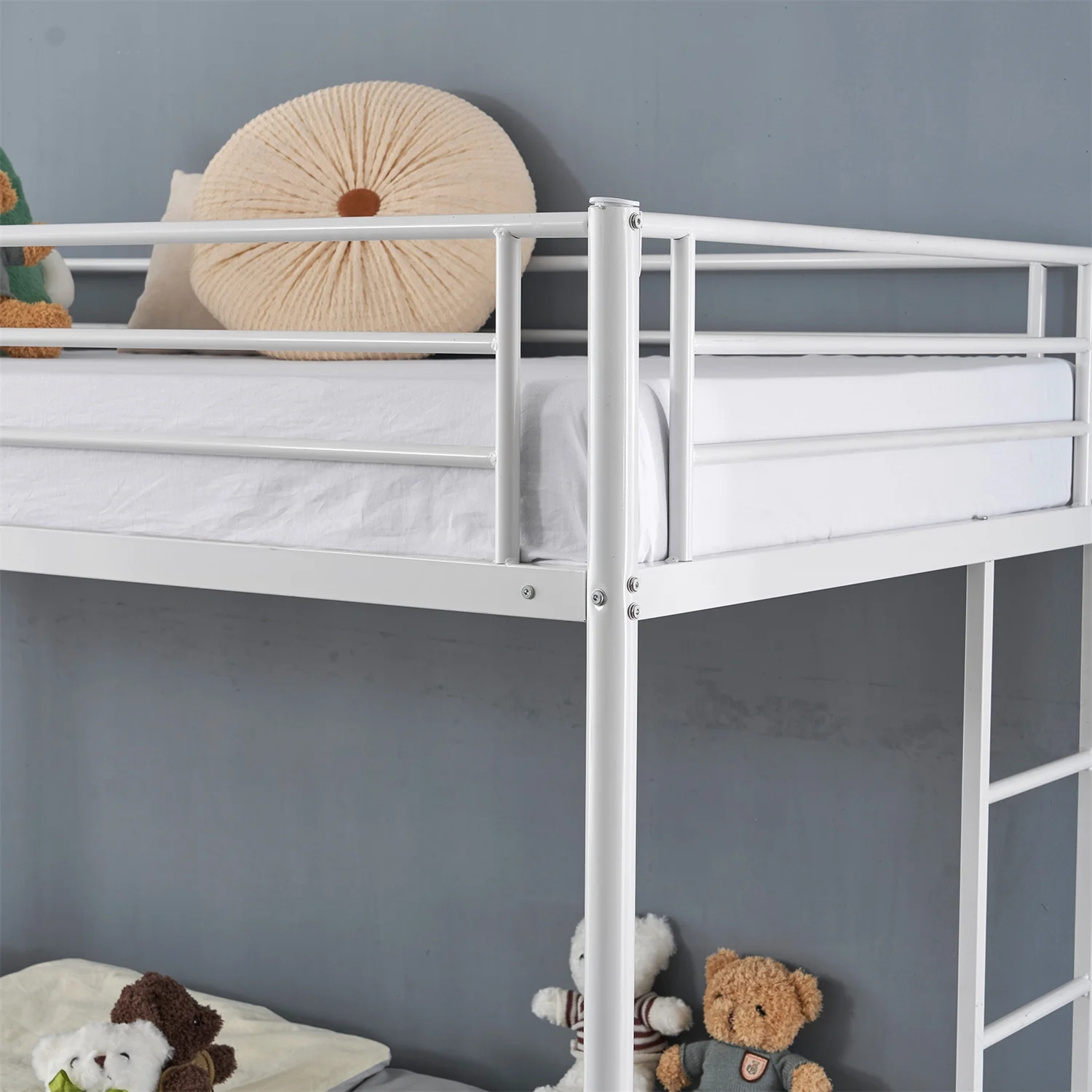 Zimtown Twin over Twin Steel Bunk Beds Frame Ladder Bedroom Dorm Room for Kids Adult Children - Cheap Fitting