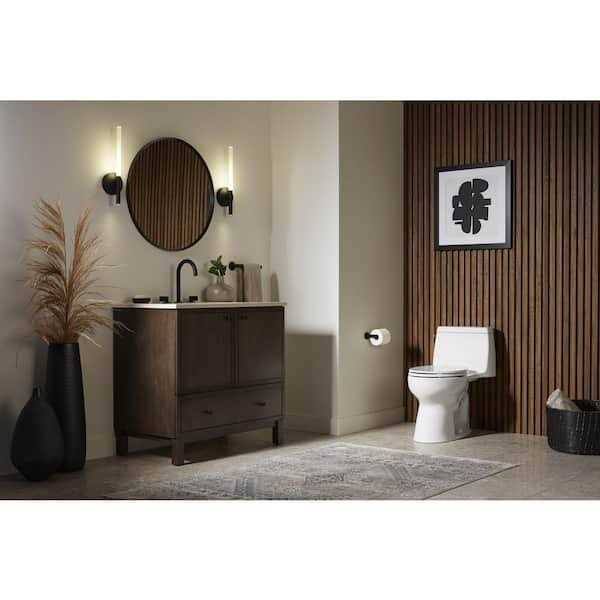 KOHLER Santa Rosa One-piece compact Elongated 1.28 GPF Toilet with Revolution 360 swirl flushing technology - Cheap Fitting