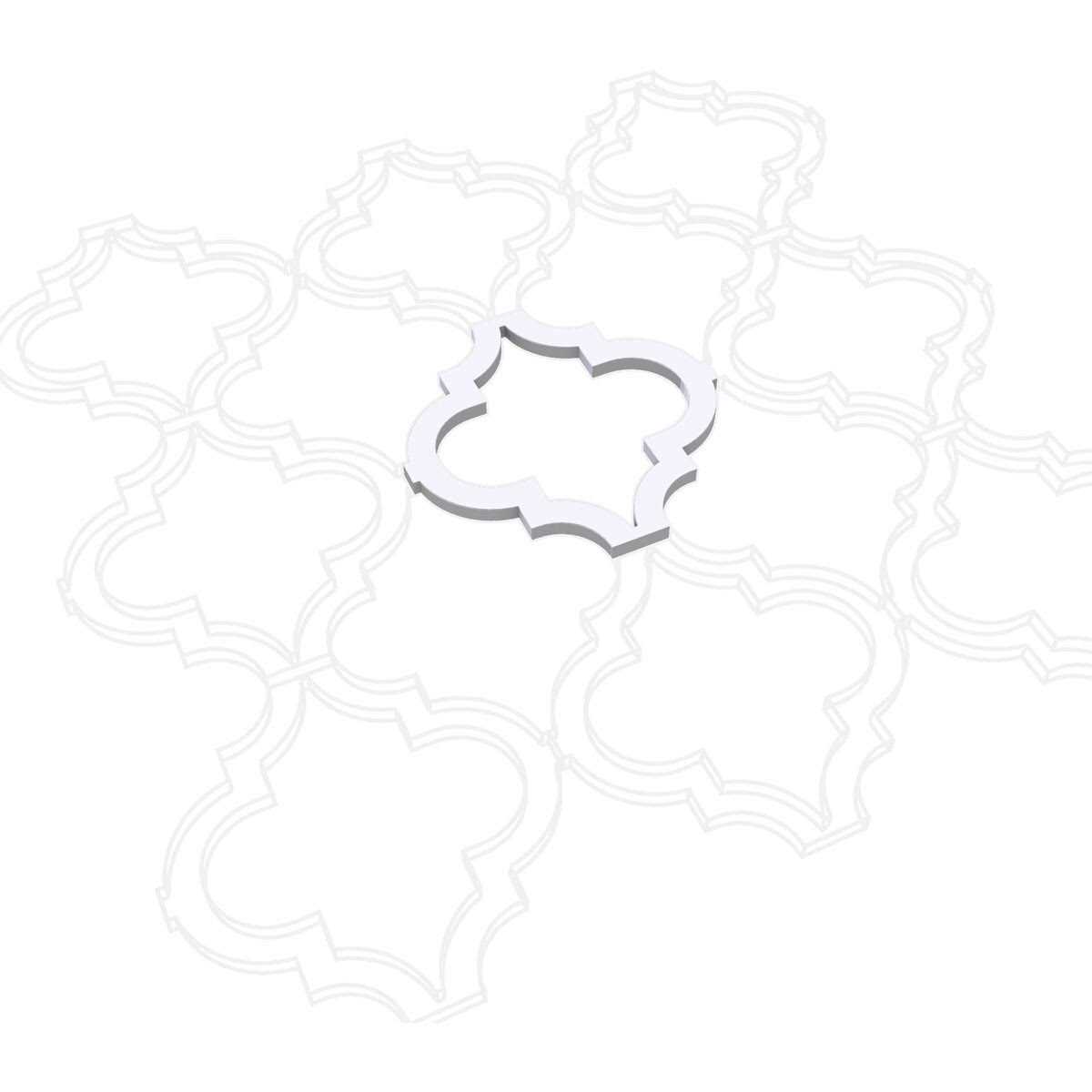 Marrakesh Decorative Fretwork Wall Panels in Architectural Grade PVC - Cheap Fitting