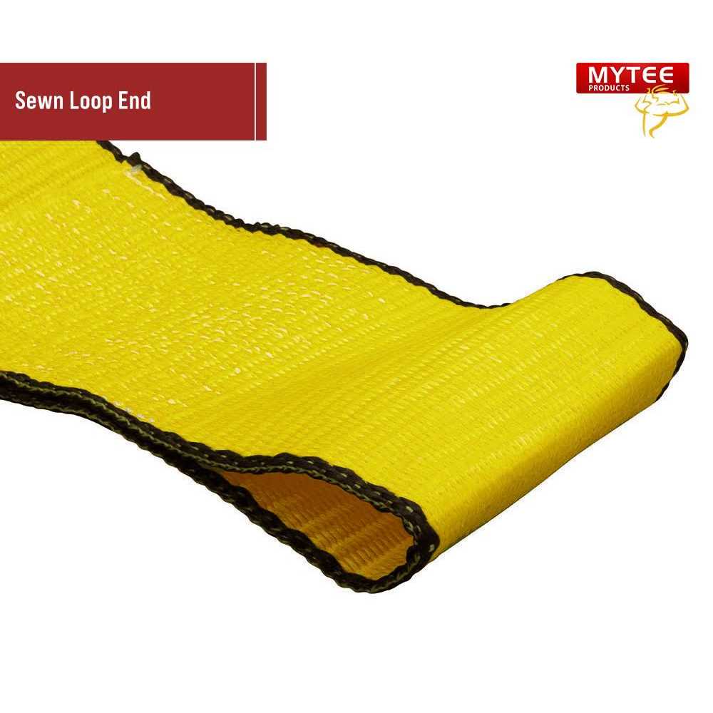 Mytee Products 4 x 5′ Roll Off Container Winch Strap w/ Large Flat Hook for Truck - Cheap Fitting