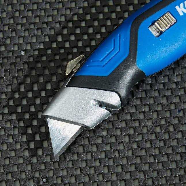 Kobalt 3-Blade Retractable Utility Knife with On Tool Blade Storage 55908 - Cheap Fitting