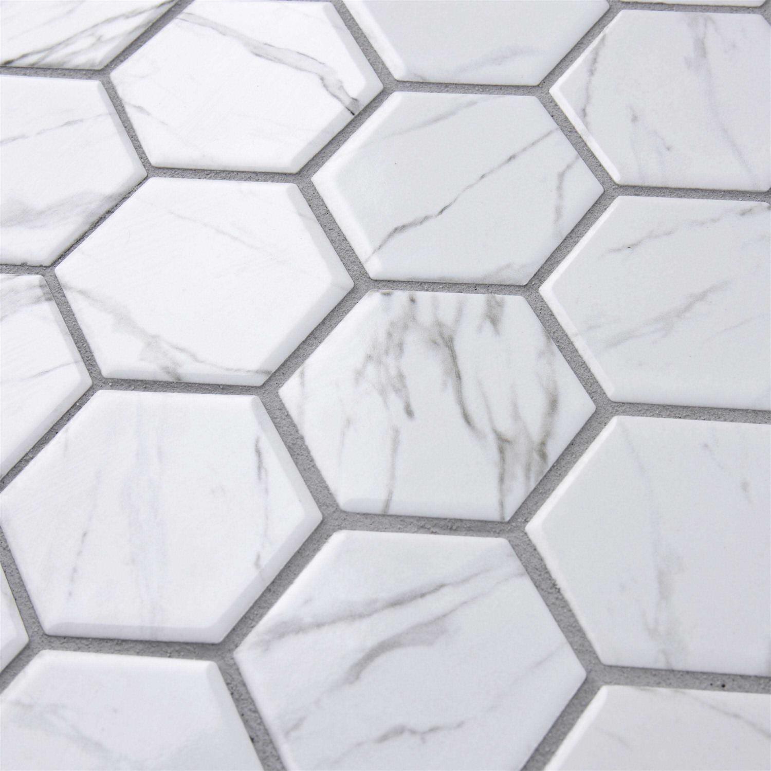 Merola Tile Flo Porcelain Mosaic Tile Tile - Cheap Fitting