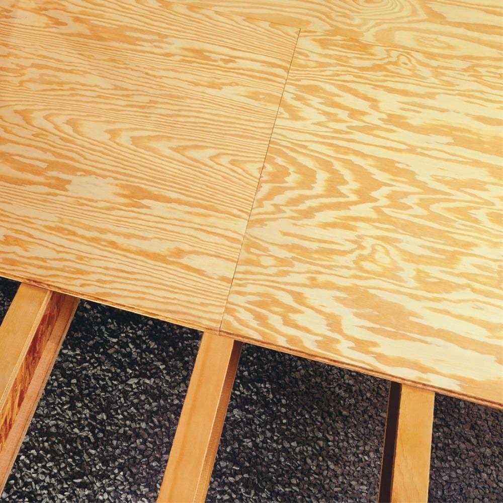Plytanium 4-ft x 8-ft Pine Plywood Subfloor - Cheap Fitting